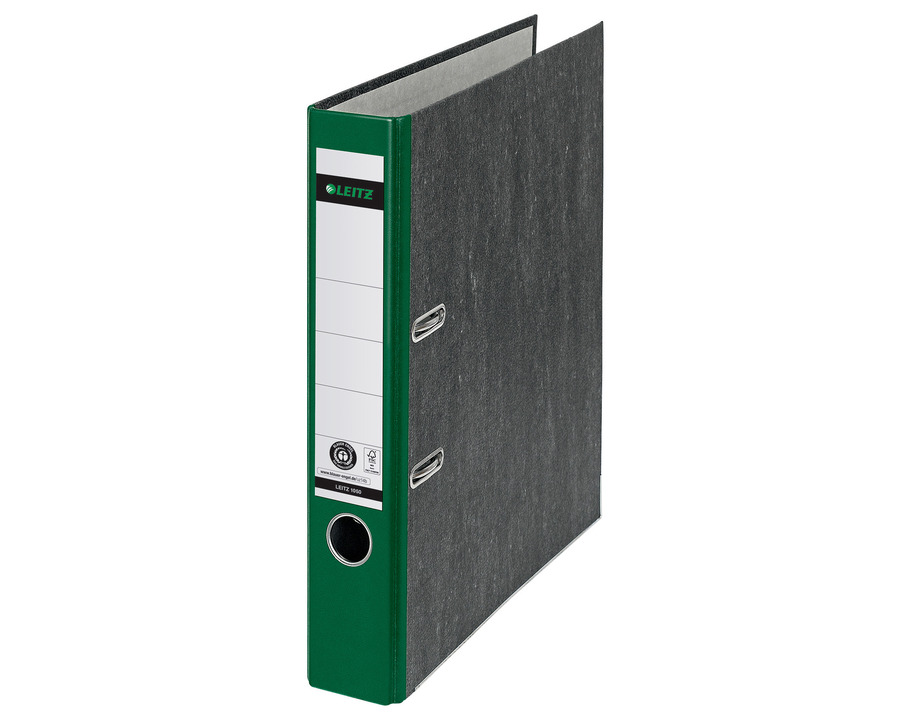 Leitz Ordner Wolkenmarmor A4 grün 52 mm