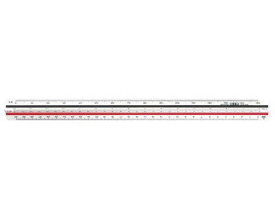 Möbius+Ruppert Dreikantmaßstab weiß 30 cm