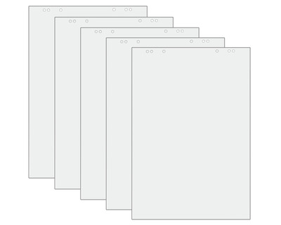 Flipchartblock blanko 80g/m² 20Bl. 5St.