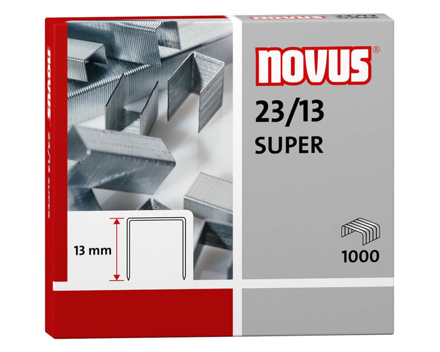 Novus Heftklammern 23/13 Super verzinkt 1.000St.