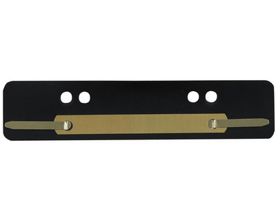 Heftstreifen PP, Metalldeckleiste schwarz 34 x 150 mm 25St.