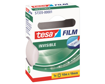 Tesa Klebeband "Invisible", beschriftbar transparent matt 19 mm x 10 m