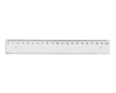 Lineal Kunststoff transparent 20 cm