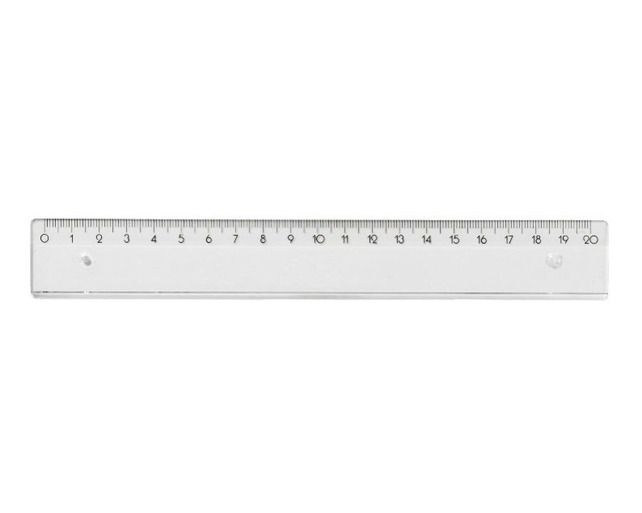 Lineal Kunststoff transparent 20 cm