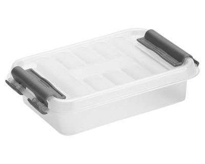 Sunware Aufbewahrungsbox "the q-line" 0,2 Liter transparent 7,7 x 3 x 11,8 cm