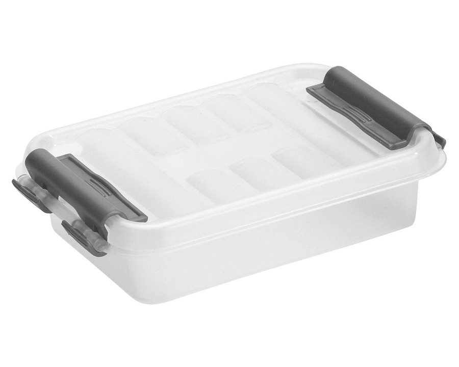 Sunware Aufbewahrungsbox "the q-line" 0,2 Liter transparent 7,7 x 3 x 11,8 cm