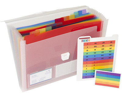 Exacompta Fächermappe "Crystal" transparent 13 Fächer