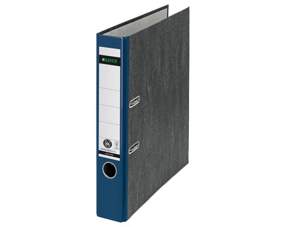Leitz Ordner Wolkenmarmor A4 blau 52 mm