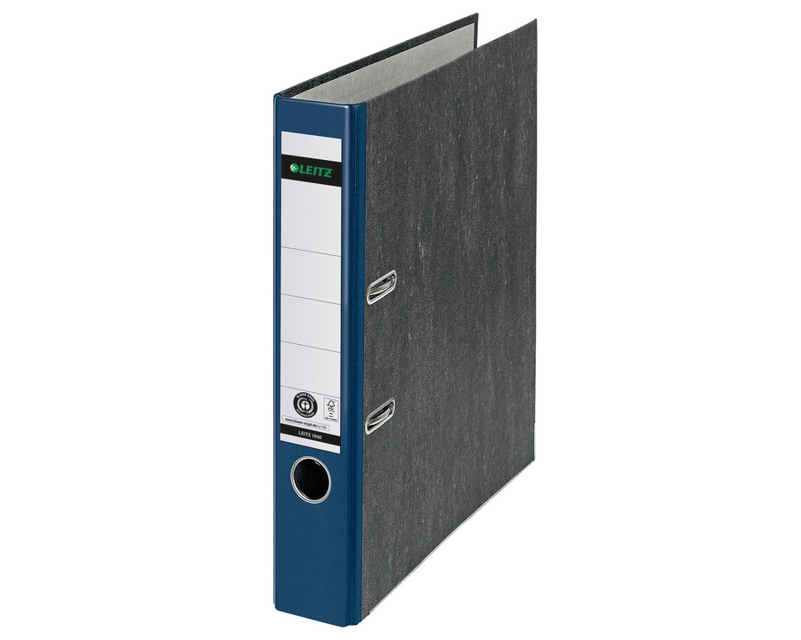 Leitz Ordner Wolkenmarmor A4 blau 52 mm