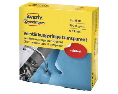Avery Zweckform Lochverstärkungsringe transparent Ø13 mm 500St.