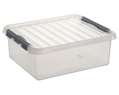 Sunware Aufbewahrungsbox "the q-line" 25 Liter transparent 50 x 18 x 40 cm