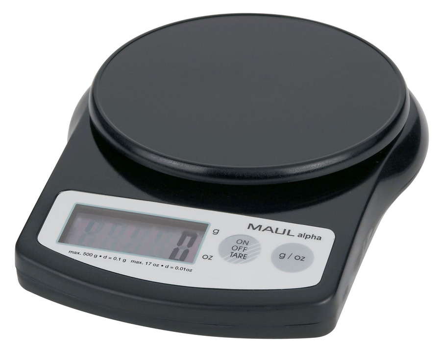 Maul Präzisionswaage "MAULalpha" schwarz 500g