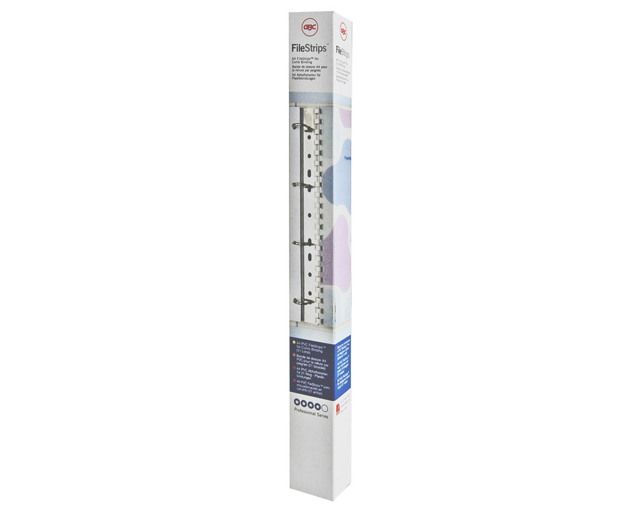 GBC Abheftstreifen "FileStrips" transparent 21 Ringe 100St.