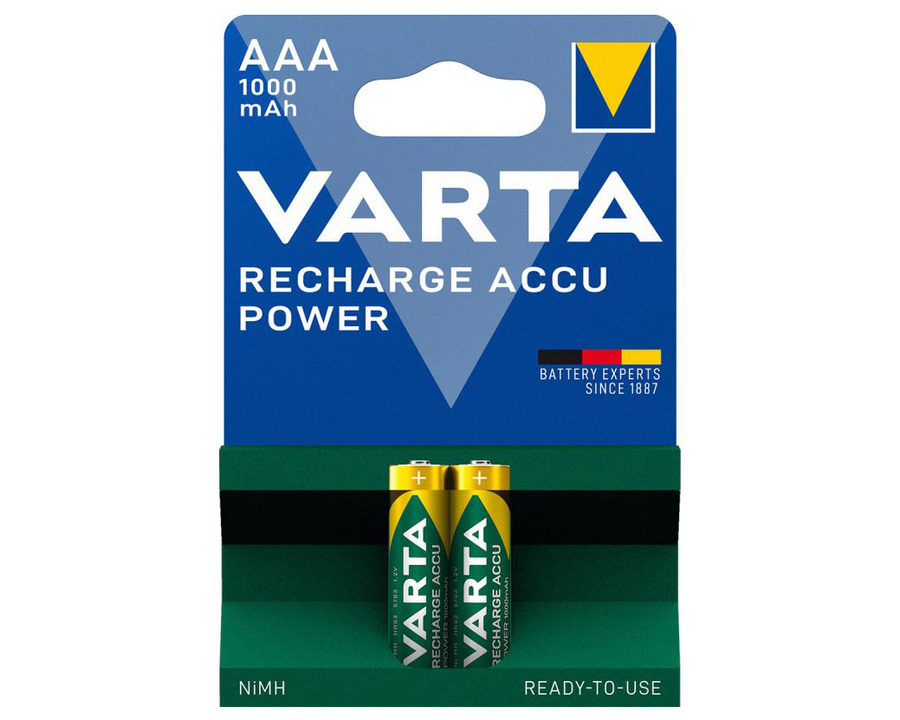 Varta Akku "Recharge Power" AAA, Micro, HR3 1,2V 1.000mAh 2St.