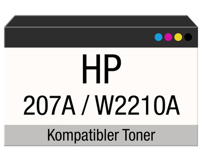 Rebuilt-Toner, HP 207A schwarz 1.350 Seiten