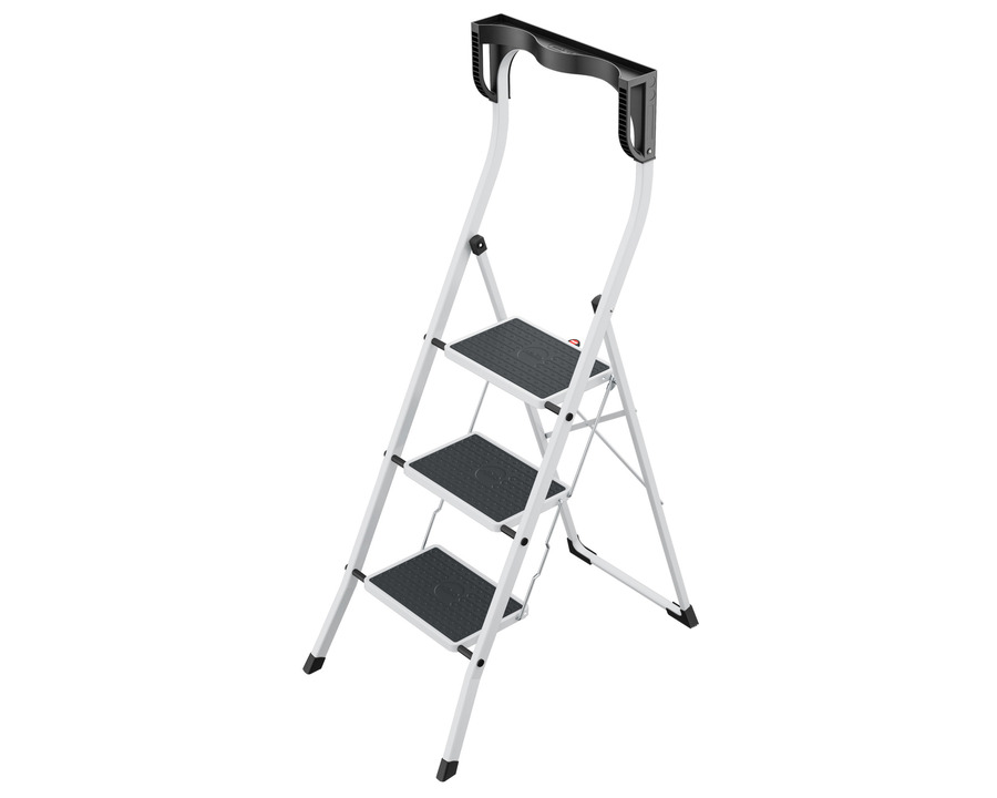 Hailo Stehleiter "ComfortLine K75" weiß 3 Stufen