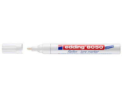 Edding Reifenmarker 8050 weiß 2-4 mm Rundspitze