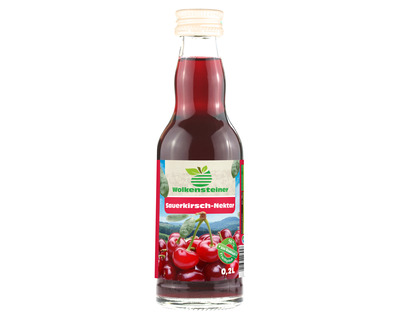 Wolkensteiner Sauerkirschnektar 100% 0,2 Liter 12St.