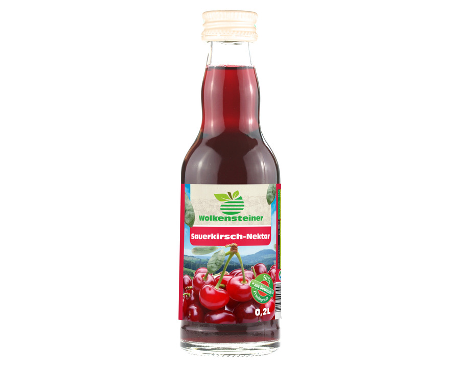 Wolkensteiner Sauerkirschnektar 100% 0,2 Liter 12St.