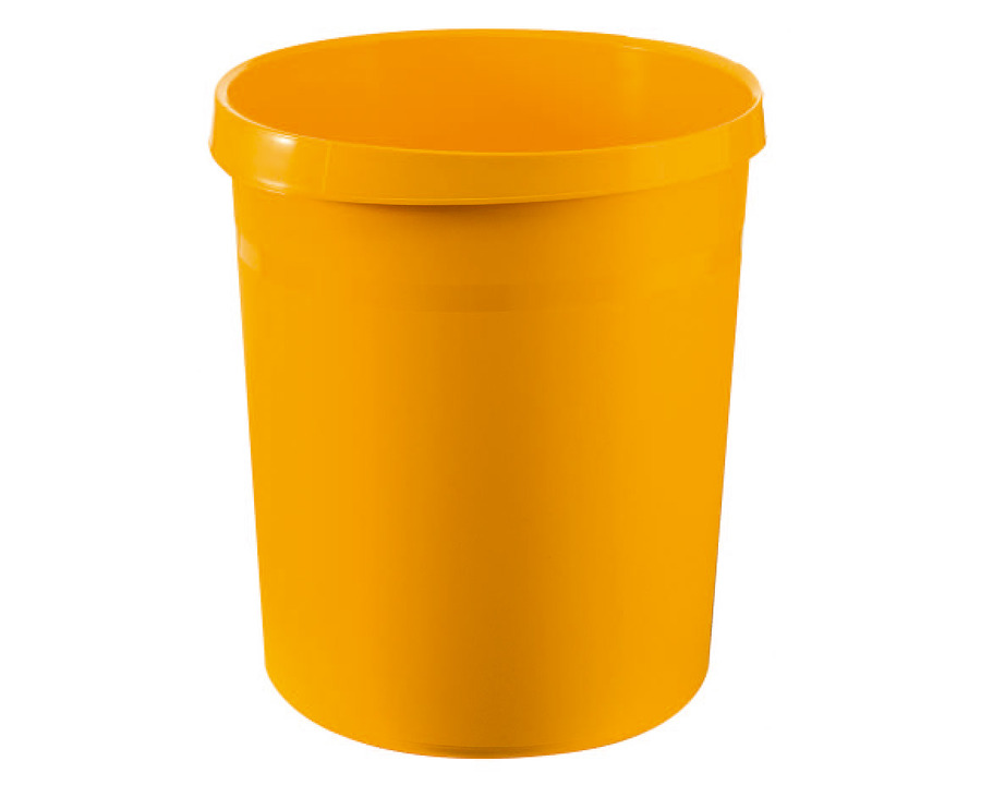 Han Papierkorb "Grip" gelb 18 Liter