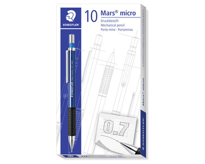 Staedtler Druckbleistift "Mars Micro" blau 0,7 mm 10St.