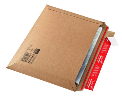 Colompac Versandtasche Wellpappe, Gr.7, Querbefüllung braun 400 x 285 x 1-50 mm