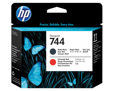 HP Druckkopf 744 schwarz, chromrot