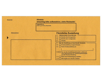 RNK Zustellungsumschlag DL, haftklebend, ohne Fenster chamois 110 x 220 mm 100St.