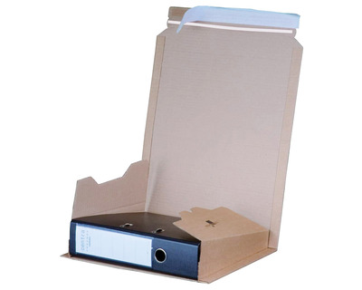 Smartbox Ordner-Wickelverpackung braun 320 x 290 x 35-80 mm