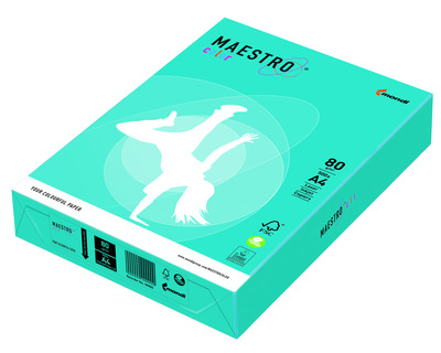 Maestro Kopierkarton A4 "Maestro color" wasserblau 160g/m² 250Bl.