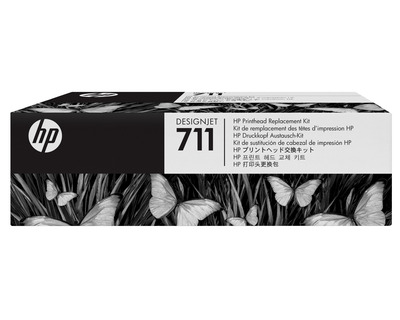 HP Druckkopf 711 cyan, magenta, gelb, schwarz