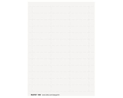 Leitz Beschriftungsschilder "Alpha", 4-zeilig weiß 60 x 21 mm 975St.