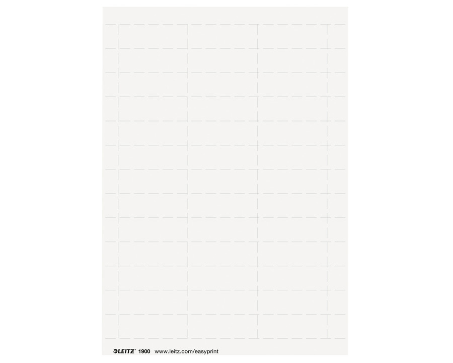 Leitz Beschriftungsschilder "Alpha", 4-zeilig weiß 60 x 21 mm 975St.