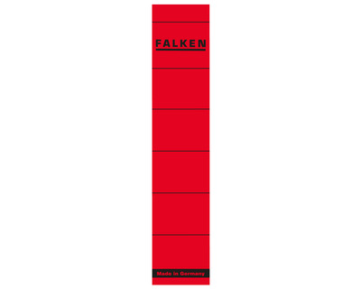 Falken Ordner-Rückenschilder rot 36 x 190 mm 10Et.