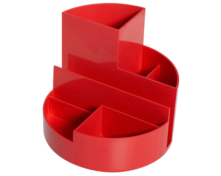 Maul Stifteköcher "MAULrundbox Recycling" rot