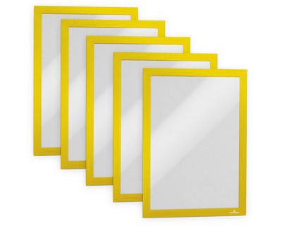 Durable Inforahmen A4 "Duraframe Magnetic" gelb magnetisch 5St.