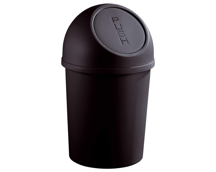 Helit Abfalleimer "The Flip" schwarz 13 Liter