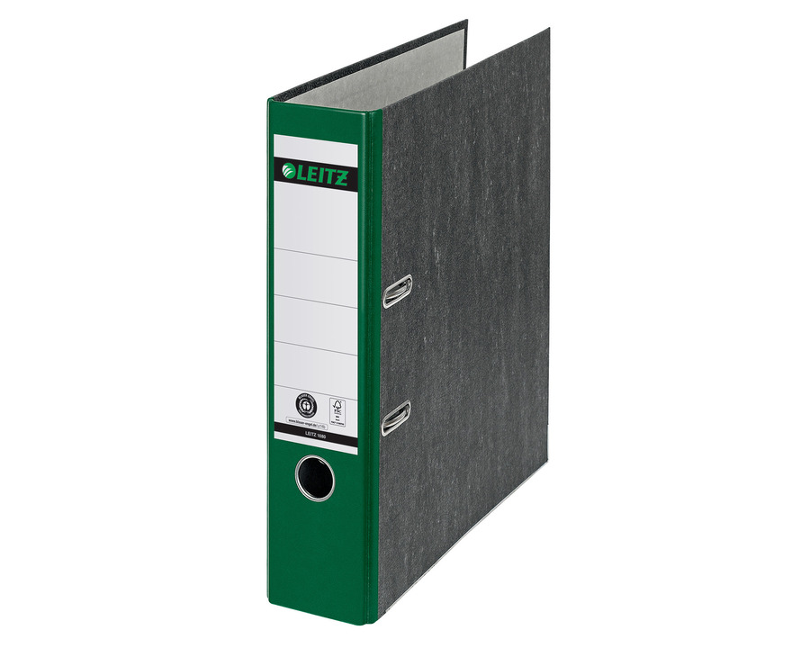 Leitz Ordner Wolkenmarmor A4 grün 80 mm