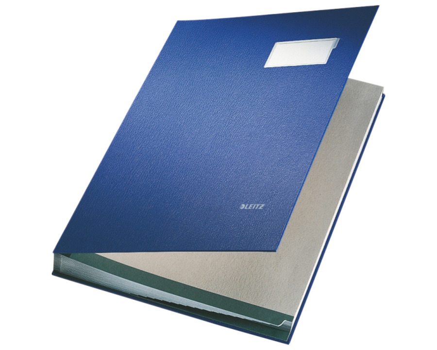 Leitz Unterschriftenmappe A4 blau 20 Fächer