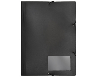 Foldersys Eckspannermappe A4 schwarz