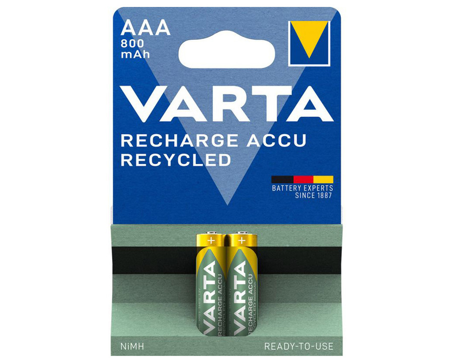 Varta Akku "Recharge Recycled" AAA, Micro, HR3 1.2V 800mAh 2St.