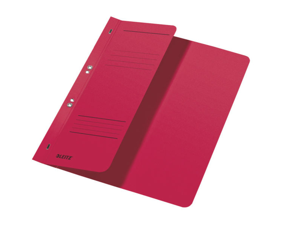 Leitz Ösenhefter, 1/2 Vorderdeckel rot 250g/m²