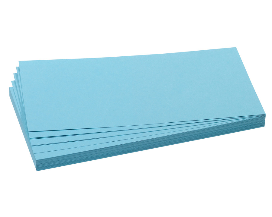 Franken Moderationskarten Rechteck hellblau 9,5 x 20,5 cm 500St.