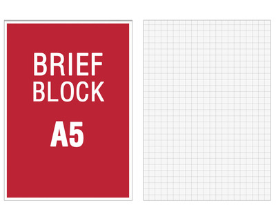 Briefblock A5 kariert (Lineatur 5) 70g/m² 50Bl.