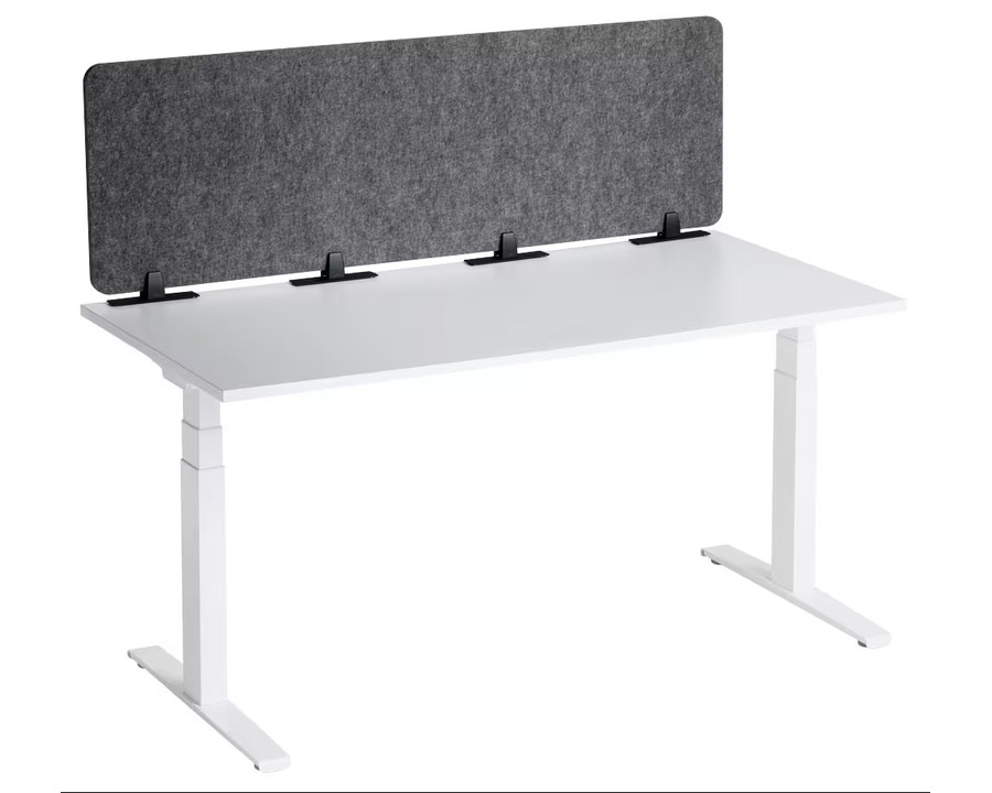 Durable Tischtrennwand "Effect" anthrazit 50 x 160 cm