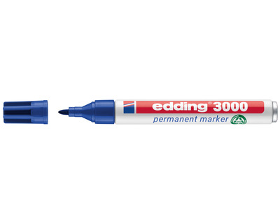 Edding Permanentmarker 3000 blau 1,5-3 mm Rundspitze