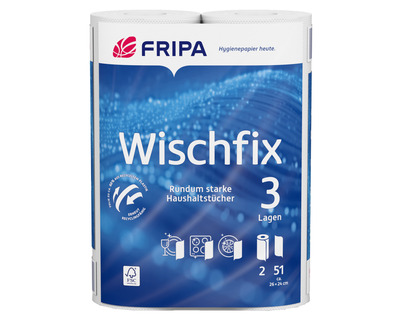 Fripa Küchenrolle "Wischfix" 3-lagig 2x51Bl.