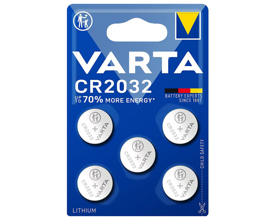 Varta Knopfzelle "Lithium Coin" CR2032 3V 230mAh 5St.