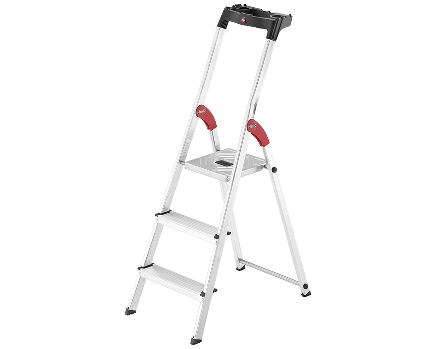Hailo Stehleiter "StandardLine L60" silber 3 Stufen