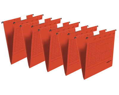 Falken Hängemappe "UniReg" rot 5St.
